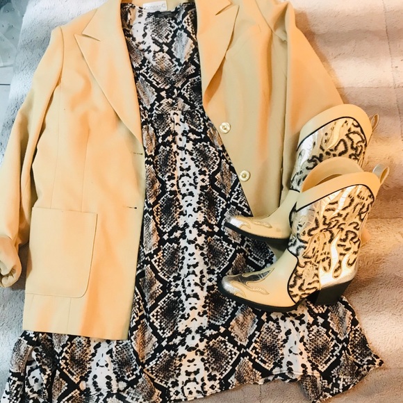 2 FOR $30. Zara Snake Print Mini Swing Dress.
